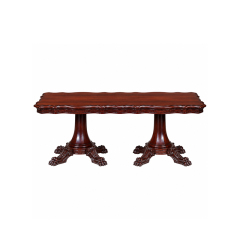 Regency Serpentine Double-Pedestal Dining Table | Luxury French Classical Claw-Foot Table - EKAR FURNITURE,EKAR FURNITURE CO.,LTD,Regency Serpentine Double-Pedestal Dining Table | Luxury French Classical Claw-Foot Table - EKAR FURNITURE,foshan furniture factory,custom Furniture factory,china furniture factory