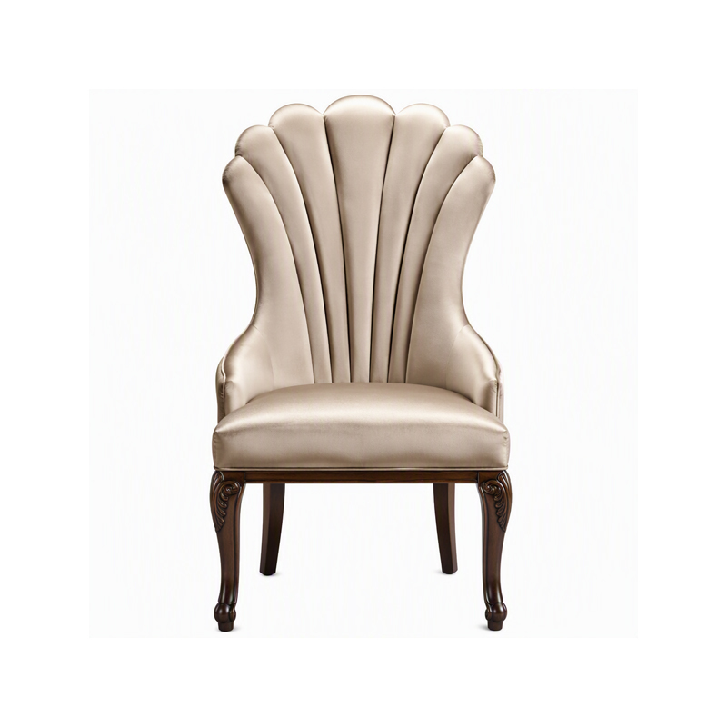 Aurelia Shell-Back Satin Dining Chair | Luxury French Classical Fan-Back Seating - EKAR FURNITURE,EKAR FURNITURE CO.,LTD,Aurelia Shell-Back Satin Dining Chair | Luxury French Classical Fan-Back Seating - EKAR FURNITURE,foshan furniture factory,custom Furniture factory,china furniture factory