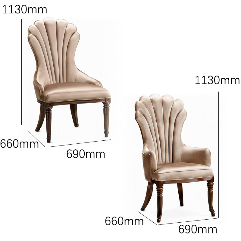 Aurelia Shell-Back Satin Dining Chair | Luxury French Classical Fan-Back Seating - EKAR FURNITURE,EKAR FURNITURE CO.,LTD,Aurelia Shell-Back Satin Dining Chair | Luxury French Classical Fan-Back Seating - EKAR FURNITURE,foshan furniture factory,custom Furniture factory,china furniture factory
