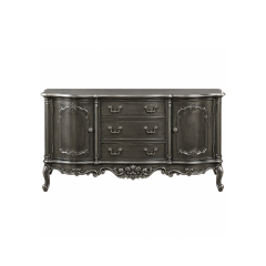 Charcoal Regent Serpentine Sideboard | Luxury French Classical Distressed Pewter Buffet - EKAR FURNITURE,EKAR FURNITURE CO.,LTD,Charcoal Regent Serpentine Sideboard | Luxury French Classical Distressed Pewter Buffet - EKAR FURNITURE,foshan furniture factory,custom Furniture factory,china furniture factory