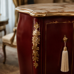 Burgundy Bombe Marquetry Credenza | Luxury French Classical Gilt Marble-Top Sideboard - EKAR FURNITURE,EKAR FURNITURE CO.,LTD,Burgundy Bombe Marquetry Credenza | Luxury French Classical Gilt Marble-Top Sideboard - EKAR FURNITURE,foshan furniture factory,custom Furniture factory,china furniture factory