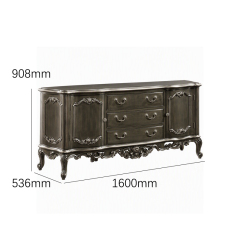 Charcoal Regent Serpentine Sideboard | Luxury French Classical Distressed Pewter Buffet - EKAR FURNITURE,EKAR FURNITURE CO.,LTD,Charcoal Regent Serpentine Sideboard | Luxury French Classical Distressed Pewter Buffet - EKAR FURNITURE,foshan furniture factory,custom Furniture factory,china furniture factory