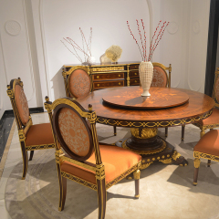 American Empire Breakfront Commode | Luxury Classical Parquetry Sideboard with Gilded Columns,EKAR FURNITURE CO.,LTD,American Empire Breakfront Commode | Luxury Classical Parquetry Sideboard with Gilded Columns,foshan furniture factory,custom Furniture factory,china furniture factory