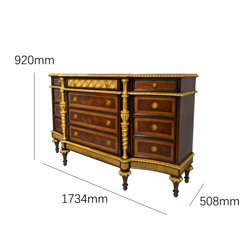 American Empire Breakfront Commode | Luxury Classical Parquetry Sideboard with Gilded Columns,EKAR FURNITURE CO.,LTD,American Empire Breakfront Commode | Luxury Classical Parquetry Sideboard with Gilded Columns,foshan furniture factory,custom Furniture factory,china furniture factory