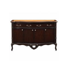 American Empire Bow-Front Sideboard | Luxury Classical Inlaid Dining Buffet with Silver Hardware - EKAR,EKAR FURNITURE CO.,LTD,American Empire Bow-Front Sideboard | Luxury Classical Inlaid Dining Buffet with Silver Hardware - EKAR,foshan furniture factory,custom Furniture factory,china furniture factory