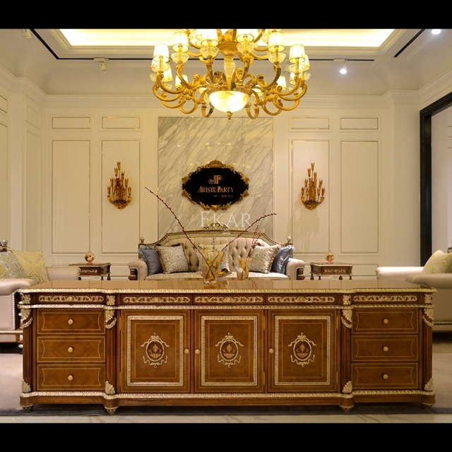 American Empire Gilded Credenza TV Cabinet | Luxury Classical Urn-Medallion Media Console - EKAR FURNITURE,EKAR FURNITURE CO.,LTD,American Empire Gilded Credenza TV Cabinet | Luxury Classical Urn-Medallion Media Console - EKAR FURNITURE,foshan furniture factory,custom Furniture factory,china furniture factory