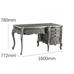 Silver Regent Rococo Writing Desk | Luxury French Classical Antiqued Pewter Executive Desk - EKAR,EKAR FURNITURE CO.,LTD,Silver Regent Rococo Writing Desk | Luxury French Classical Antiqued Pewter Executive Desk - EKAR,foshan furniture factory,custom Furniture factory,china furniture factory