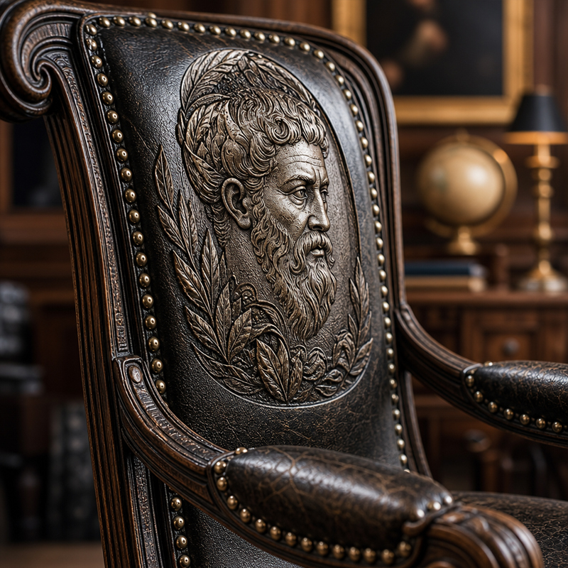 Medallion Classical Swivel Office Chair | Luxury French Neoclassical Leather Desk Chair - EKAR FURNITURE,EKAR FURNITURE CO.,LTD,Medallion Classical Swivel Office Chair | Luxury French Neoclassical Leather Desk Chair - EKAR FURNITURE,foshan furniture factory,custom Furniture factory,china furniture factory