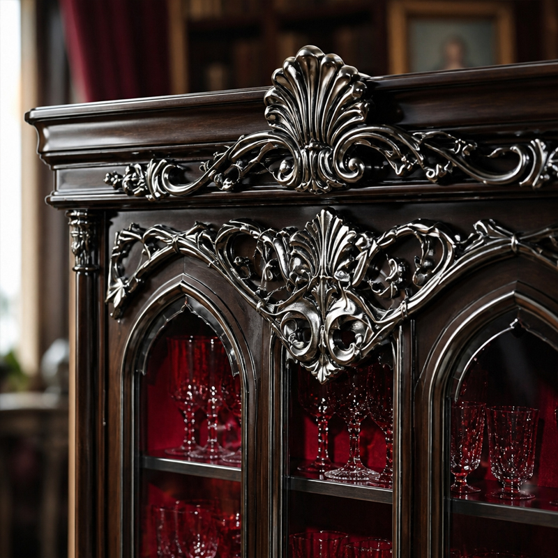 Versailles Gold-Leaf Corner Library Cabinet | Luxury French Classical Burl-Wood Bookcase - EKAR FURNITURE,EKAR FURNITURE CO.,LTD,Versailles Gold-Leaf Corner Library Cabinet | Luxury French Classical Burl-Wood Bookcase - EKAR FURNITURE,foshan furniture factory,custom Furniture factory,china furniture factory
