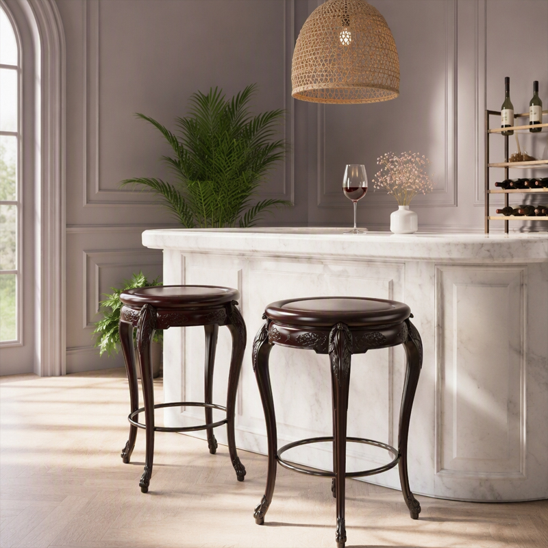 Versailles Floral-Carved Plant Stand | Luxury French Classical Circular Display Pedestal - EKAR FURNITURE,EKAR FURNITURE CO.,LTD,Versailles Floral-Carved Plant Stand | Luxury French Classical Circular Display Pedestal - EKAR FURNITURE,foshan furniture factory,custom Furniture factory,china furniture factory