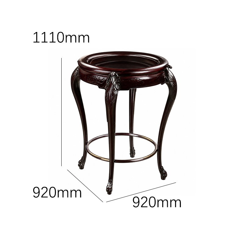 Versailles Floral-Carved Plant Stand | Luxury French Classical Circular Display Pedestal - EKAR FURNITURE,EKAR FURNITURE CO.,LTD,Versailles Floral-Carved Plant Stand | Luxury French Classical Circular Display Pedestal - EKAR FURNITURE,foshan furniture factory,custom Furniture factory,china furniture factory
