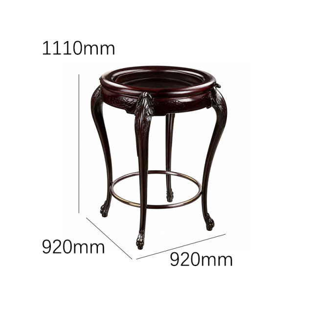 Versailles Floral-Carved Plant Stand | Luxury French Classical Circular Display Pedestal - EKAR FURNITURE,EKAR FURNITURE CO.,LTD,Versailles Floral-Carved Plant Stand | Luxury French Classical Circular Display Pedestal - EKAR FURNITURE,foshan furniture factory,custom Furniture factory,china furniture factory
