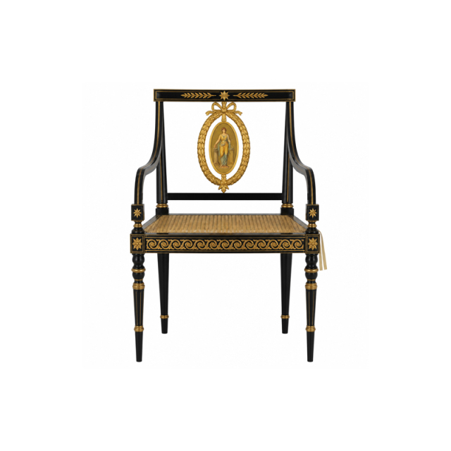 Empire Lyre-Back Gilded Dining Chair | Luxury French Neoclassical Champagne Upholstered Seating - EKAR,EKAR FURNITURE CO.,LTD,Empire Lyre-Back Gilded Dining Chair | Luxury French Neoclassical Champagne Upholstered Seating - EKAR,foshan furniture factory,custom Furniture factory,china furniture factory