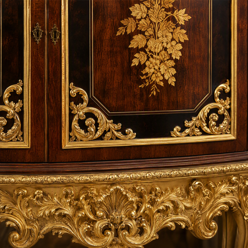 Chateau Vine Marquetry Wine Cabinet | Luxury French Classical Gilt-Stand Vitrine Cellar - EKAR FURNITURE,EKAR FURNITURE CO.,LTD,Chateau Vine Marquetry Wine Cabinet | Luxury French Classical Gilt-Stand Vitrine Cellar - EKAR FURNITURE,foshan furniture factory,custom Furniture factory,china furniture factory
