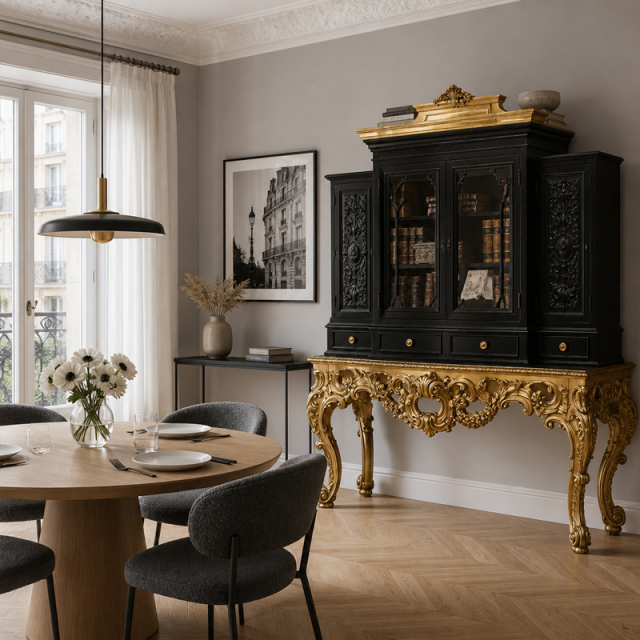 Chateau Noir &amp; Gold Grand Vitrine Wine Cabinet | Luxury French Rococo Glass Display Cellar - EKAR,EKAR FURNITURE CO.,LTD,Chateau Noir &amp; Gold Grand Vitrine Wine Cabinet | Luxury French Rococo Glass Display Cellar - EKAR,foshan furniture factory,custom Furniture factory,china furniture factory