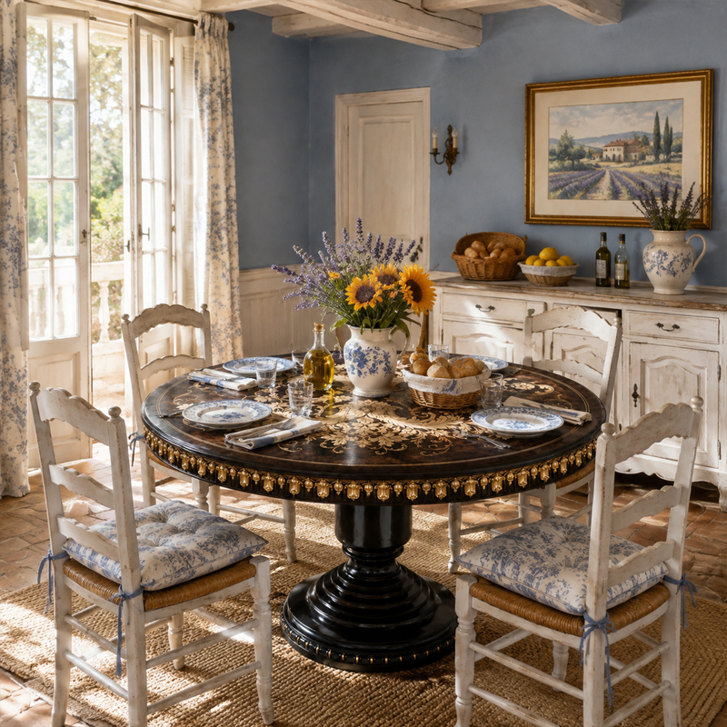 Aurelian Acanthus Marquetry Round Dining Table | Luxury French Neoclassical Gilded Pedestal Table - EKAR,EKAR FURNITURE CO.,LTD,Aurelian Acanthus Marquetry Round Dining Table | Luxury French Neoclassical Gilded Pedestal Table - EKAR,foshan furniture factory,custom Furniture factory,china furniture factory