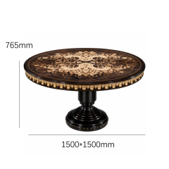 Aurelian Acanthus Marquetry Round Dining Table | Luxury French Neoclassical Gilded Pedestal Table - EKAR,EKAR FURNITURE CO.,LTD,Aurelian Acanthus Marquetry Round Dining Table | Luxury French Neoclassical Gilded Pedestal Table - EKAR,foshan furniture factory,custom Furniture factory,china furniture factory