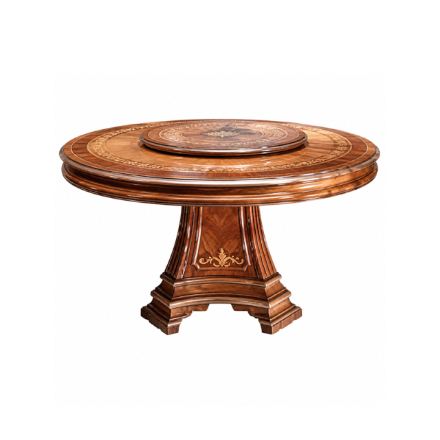 Aurelian Sunburst Marquetry Round Dining Table | Luxury French Neoclassical Lazy Susan Pedestal Table,EKAR FURNITURE CO.,LTD,Aurelian Sunburst Marquetry Round Dining Table | Luxury French Neoclassical Lazy Susan Pedestal Table,foshan furniture factory,custom Furniture factory,china furniture factory