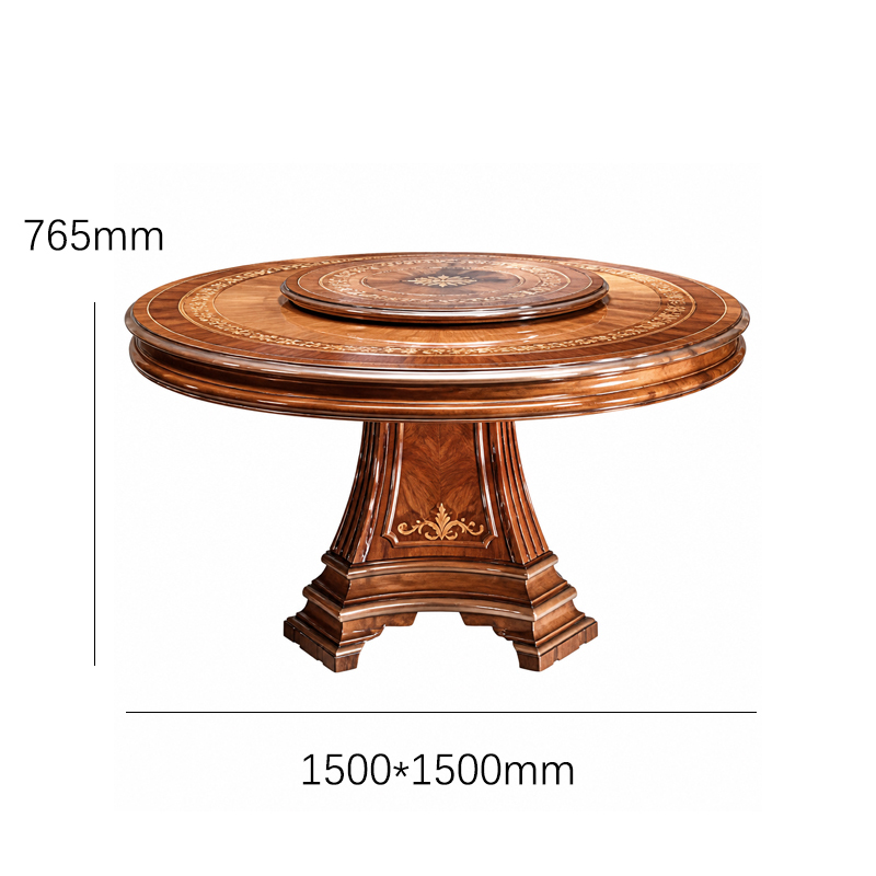 Aurelian Sunburst Marquetry Round Dining Table | Luxury French Neoclassical Lazy Susan Pedestal Table,EKAR FURNITURE CO.,LTD,Aurelian Sunburst Marquetry Round Dining Table | Luxury French Neoclassical Lazy Susan Pedestal Table,foshan furniture factory,custom Furniture factory,china furniture factory
