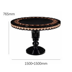 EKAR Crown Black & Rose-Gold Dining Table | Luxury French Classical Dessert Display Pedestal - EKAR,EKAR FURNITURE CO.,LTD,EKAR Crown Black & Rose-Gold Cake Stand | Luxury French Classical Dessert Display Pedestal - EKAR,foshan furniture factory,custom Furniture factory,china furniture factory