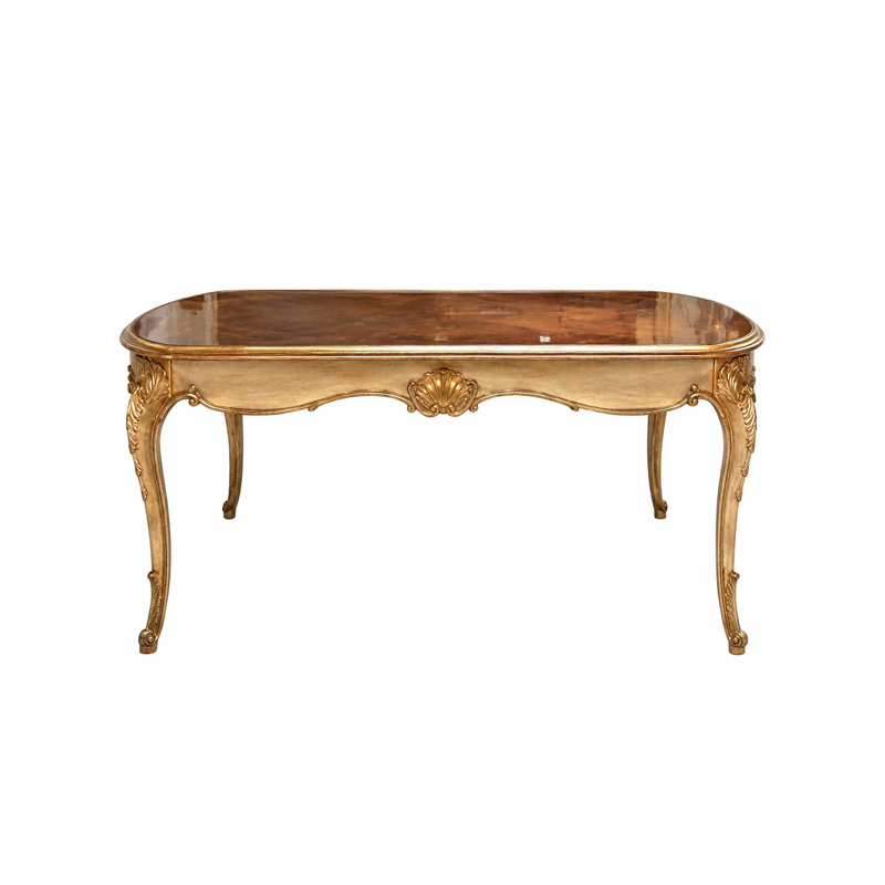 Aurelia French Style Gold Leaf Dining Table – Hand-Carved Burl Wood Luxury Table,MY SHOP,Aurelia French Style Gold Leaf Dining Table – Hand-Carved Burl Wood Luxury Table,foshan furniture factory,custom Furniture factory,china furniture factory