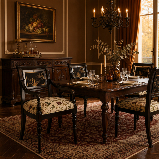 Celestial Garden Chinoiserie Panel-Back Armchair | Luxury French Oriental Black Lacquer Gold Artwork Seat,EKAR FURNITURE CO.,LTD,Celestial Garden Chinoiserie Panel-Back Armchair | Luxury French Oriental Black Lacquer Gold Artwork Seat,foshan furniture factory,custom Furniture factory,china furniture factory