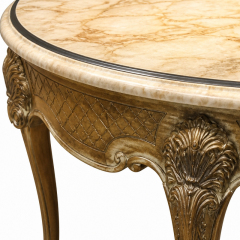 Versailles Gilded Marble-Top Round Dining Table | Luxury French Rococo Shell-Carved Pedestal Table - EKAR,EKAR FURNITURE CO.,LTD,Versailles Gilded Marble-Top Round Dining Table | Luxury French Rococo Shell-Carved Pedestal Table - EKAR,foshan furniture factory,custom Furniture factory,china furniture factory