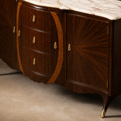 Solstice Sunburst Marble-Top Sideboard | Luxury Art Deco Bowed Buffet with Oval Inlay - EKAR FURNITURE,EKAR FURNITURE CO.,LTD,Solstice Sunburst Marble-Top Sideboard | Luxury Art Deco Bowed Buffet with Oval Inlay - EKAR FURNITURE,foshan furniture factory,custom Furniture factory,china furniture factory