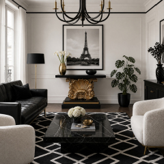 Rocaille D'Or Shell-Carved Entry Console Table | Luxury Baroque Black &amp; Gold Pedestal Table - EKAR,MY SHOP,Rocaille D'Or Shell-Carved Entry Console Table | Luxury Baroque Black &amp; Gold Pedestal Table - EKAR,foshan furniture factory,custom Furniture factory,china furniture factory
