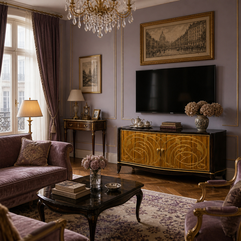 Whiplash D'Or Bow-Front Media Cabinet | Luxury Art Nouveau Ebony TV Stand with Gilded Scrollwork - EKAR,MY SHOP,Whiplash D'Or Bow-Front Media Cabinet | Luxury Art Nouveau Ebony TV Stand with Gilded Scrollwork - EKAR,foshan furniture factory,custom Furniture factory,china furniture factory