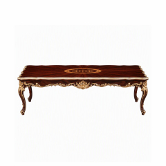 Rocaille Radiance Sunburst Coffee Table | Luxury Rococo Gilded Scalloped Table with Shell Carving - EKAR,EKAR FURNITURE CO.,LTD,Rocaille Radiance Sunburst Coffee Table | Luxury Rococo Gilded Scalloped Table with Shell Carving - EKAR,foshan furniture factory,custom Furniture factory,china furniture factory