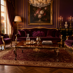 Rocaille Radiance Sunburst Coffee Table | Luxury Rococo Gilded Scalloped Table with Shell Carving - EKAR,EKAR FURNITURE CO.,LTD,Rocaille Radiance Sunburst Coffee Table | Luxury Rococo Gilded Scalloped Table with Shell Carving - EKAR,foshan furniture factory,custom Furniture factory,china furniture factory