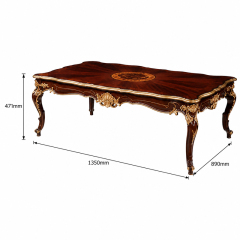 Rocaille Radiance Sunburst Coffee Table | Luxury Rococo Gilded Scalloped Table with Shell Carving - EKAR,EKAR FURNITURE CO.,LTD,Rocaille Radiance Sunburst Coffee Table | Luxury Rococo Gilded Scalloped Table with Shell Carving - EKAR,foshan furniture factory,custom Furniture factory,china furniture factory