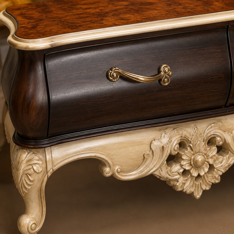 Sérénade Crème Floral Medallion TV Console | Luxury Baroque Antique-Finish Media Cabinet - EKAR FURNITURE,EKAR FURNITURE CO.,LTD,Sérénade Crème Floral Medallion TV Console | Luxury Baroque Antique-Finish Media Cabinet - EKAR FURNITURE,foshan furniture factory,custom Furniture factory,china furniture factory