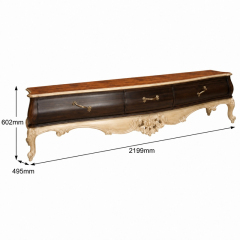 Sérénade Crème Floral Medallion TV Console | Luxury Baroque Antique-Finish Media Cabinet - EKAR FURNITURE,EKAR FURNITURE CO.,LTD,Sérénade Crème Floral Medallion TV Console | Luxury Baroque Antique-Finish Media Cabinet - EKAR FURNITURE,foshan furniture factory,custom Furniture factory,china furniture factory