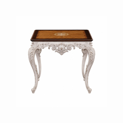 Alba Distressed Sunburst Accent Table | Luxury Rococo Antiqued End Table with Pierced Carving - EKAR,EKAR FURNITURE CO.,LTD,Alba Distressed Sunburst Accent Table | Luxury Rococo Antiqued End Table with Pierced Carving - EKAR,foshan furniture factory,custom Furniture factory,china furniture factory
