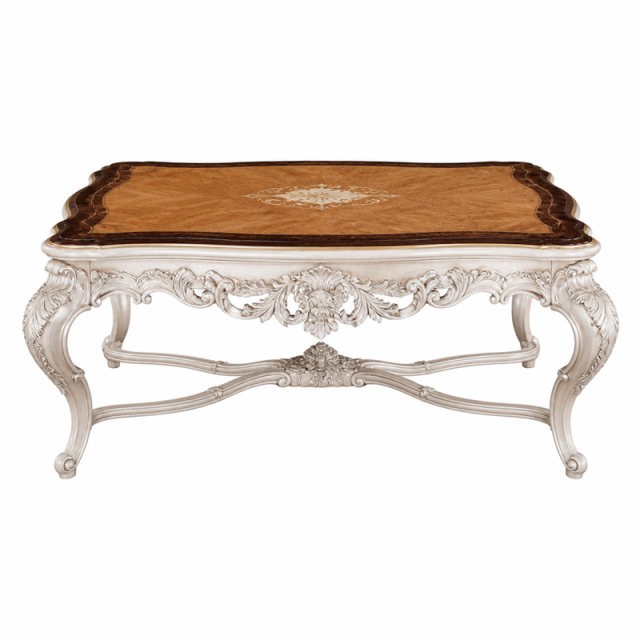 Ivoire Lumière Burl-Wood Coffee Table | Luxury Baroque Ivory Scalloped Table with Pierced Apron - EKAR,EKAR FURNITURE CO.,LTD,Ivoire Lumière Burl-Wood Coffee Table | Luxury Baroque Ivory Scalloped Table with Pierced Apron - EKAR,foshan furniture factory,custom Furniture factory,china furniture factory