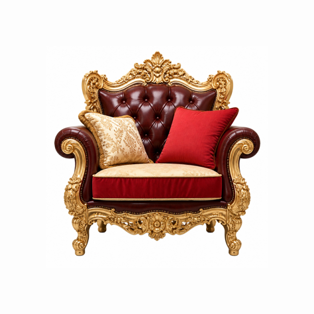 Bourgogne Crème Triple-Arched Leather Sofa | Luxury Victorian Gilded Frame Tufted Sofa - EKAR FURNITURE,EKAR FURNITURE CO.,LTD,Bourgogne Crème Triple-Arched Leather Sofa | Luxury Victorian Gilded Frame Tufted Sofa - EKAR FURNITURE,foshan furniture factory,custom Furniture factory,china furniture factory
