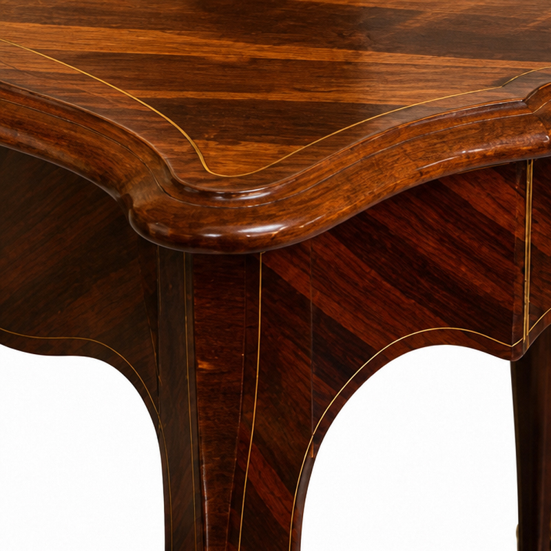 Midi Chevron Parquetry End Table | Luxury French Provincial Accent Table with Golden Sabots - EKAR,EKAR FURNITURE CO.,LTD,Midi Chevron Parquetry End Table | Luxury French Provincial Accent Table with Golden Sabots - EKAR,foshan furniture factory,custom Furniture factory,china furniture factory
