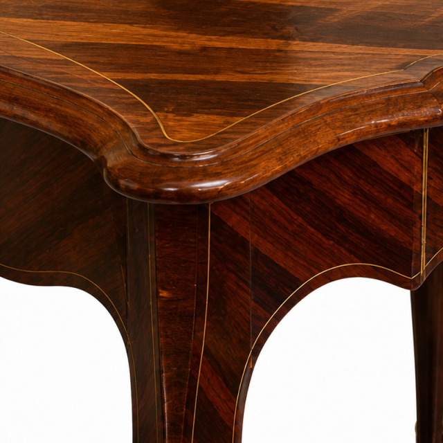 Midi Chevron Parquetry End Table | Luxury French Provincial Accent Table with Golden Sabots - EKAR,EKAR FURNITURE CO.,LTD,Midi Chevron Parquetry End Table | Luxury French Provincial Accent Table with Golden Sabots - EKAR,foshan furniture factory,custom Furniture factory,china furniture factory