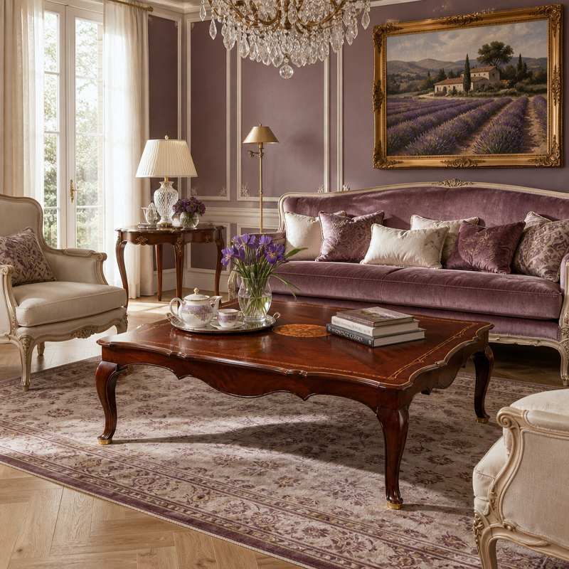 Etoile Meridien Starburst Coffee Table | Luxury French Provincial Scalloped Table with Oval Medallion,MY SHOP,Etoile Meridien Starburst Coffee Table | Luxury French Provincial Scalloped Table with Oval Medallion,foshan furniture factory,custom Furniture factory,china furniture factory