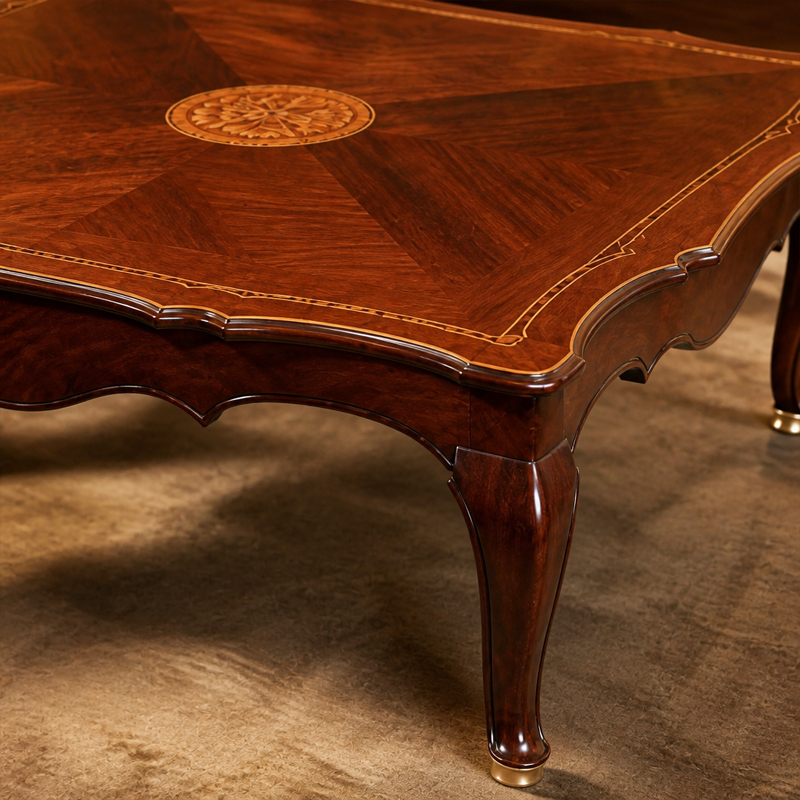 Etoile Meridien Starburst Coffee Table | Luxury French Provincial Scalloped Table with Oval Medallion,MY SHOP,Etoile Meridien Starburst Coffee Table | Luxury French Provincial Scalloped Table with Oval Medallion,foshan furniture factory,custom Furniture factory,china furniture factory