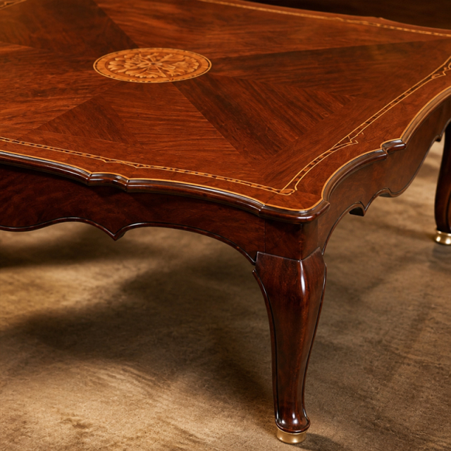 Etoile Meridien Starburst Coffee Table | Luxury French Provincial Scalloped Table with Oval Medallion,MY SHOP,Etoile Meridien Starburst Coffee Table | Luxury French Provincial Scalloped Table with Oval Medallion,foshan furniture factory,custom Furniture factory,china furniture factory