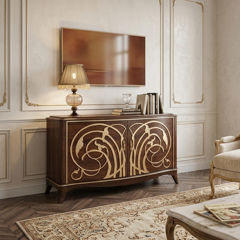 EKAR Furniture | Aurelia Flow Modern Media Cabinet – High-End Gold Inlay TV Stand,EKAR FURNITURE CO.,LTD,EKAR Furniture | Aurelia Flow Modern Media Cabinet – High-End Gold Inlay TV Stand,foshan furniture factory,custom Furniture factory,china furniture factory