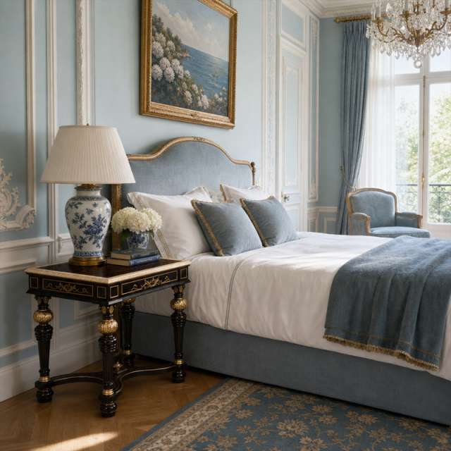 Nocturne Filigree Burl-Top Nightstand | Luxury Black & Gold Classical Bedside Table with X-Stretcher,EKAR FURNITURE CO.,LTD,Nocturne Filigree Burl-Top Nightstand | Luxury Black & Gold Classical Bedside Table with X-Stretcher,foshan furniture factory,custom Furniture factory,china furniture factory