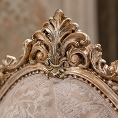 Sforza Classical Carved Gilt Baroque Bed | Italian-Style Marquetry Headboard King Bed for Luxury Bedroom,EKAR FURNITURE CO.,LTD,Sforza Classical Carved Gilt Baroque Bed | Italian-Style Marquetry Headboard King Bed for Luxury Bedroom,foshan furniture factory,custom Furniture factory,china furniture factory
