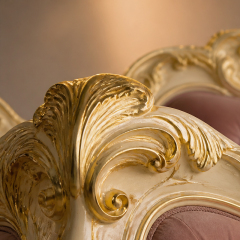 Beaumont Carved Gilt Crest Bed | Classical French Upholstered Headboard Bed Frame for Luxury Bedrooms,EKAR FURNITURE CO.,LTD,Beaumont Carved Gilt Crest Bed | Classical French Upholstered Headboard Bed Frame for Luxury Bedrooms,foshan furniture factory,custom Furniture factory,china furniture factory