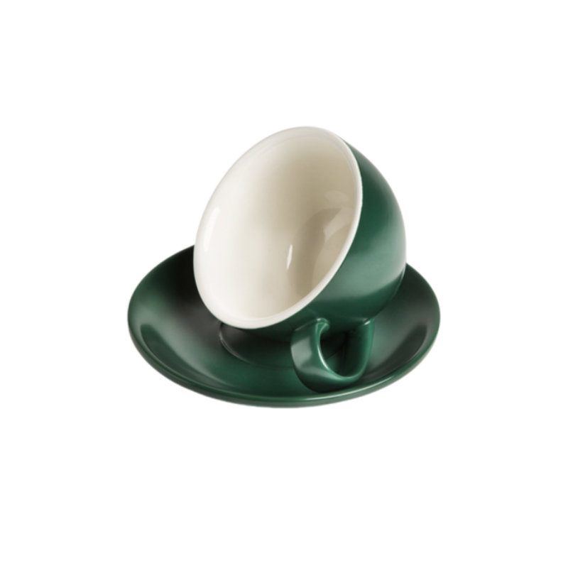 10 Oz. Ceramic Coffee Cup & Saucer Set