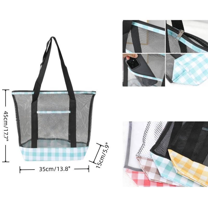 Large-Capacity Travel Mesh Tote Bag