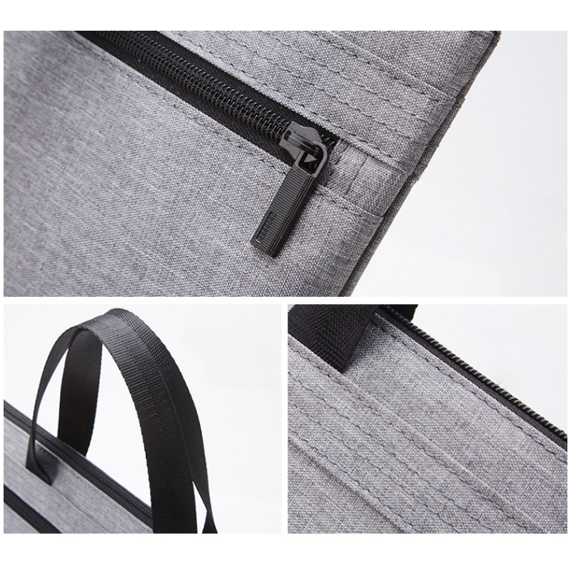 A4 Waterproof Canvas Zippered Document Briefcase W/Handle